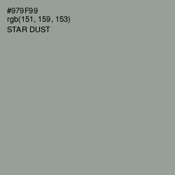 #979F99 - Star Dust Color Image